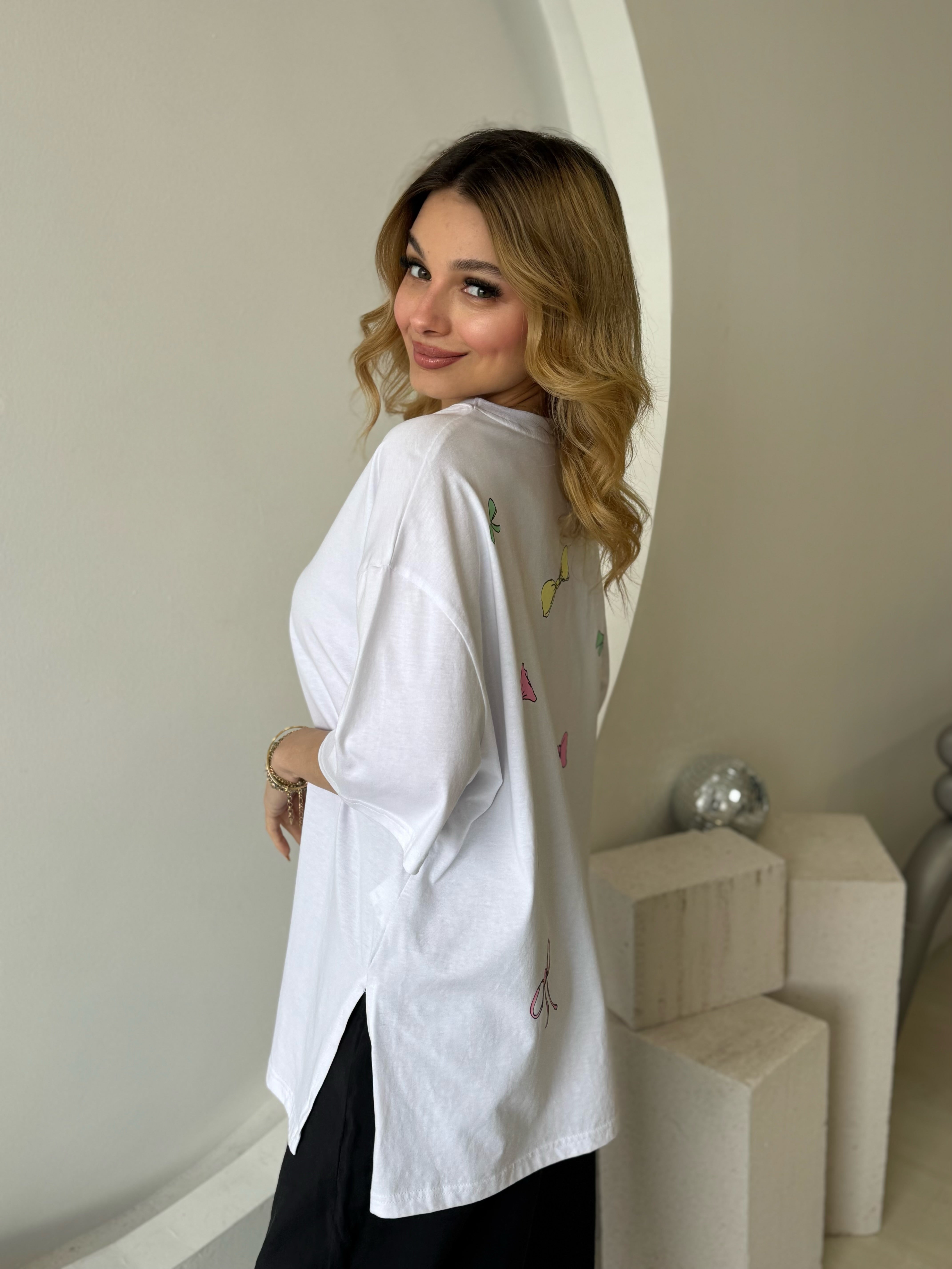 Oversize Beyaz Tshirt