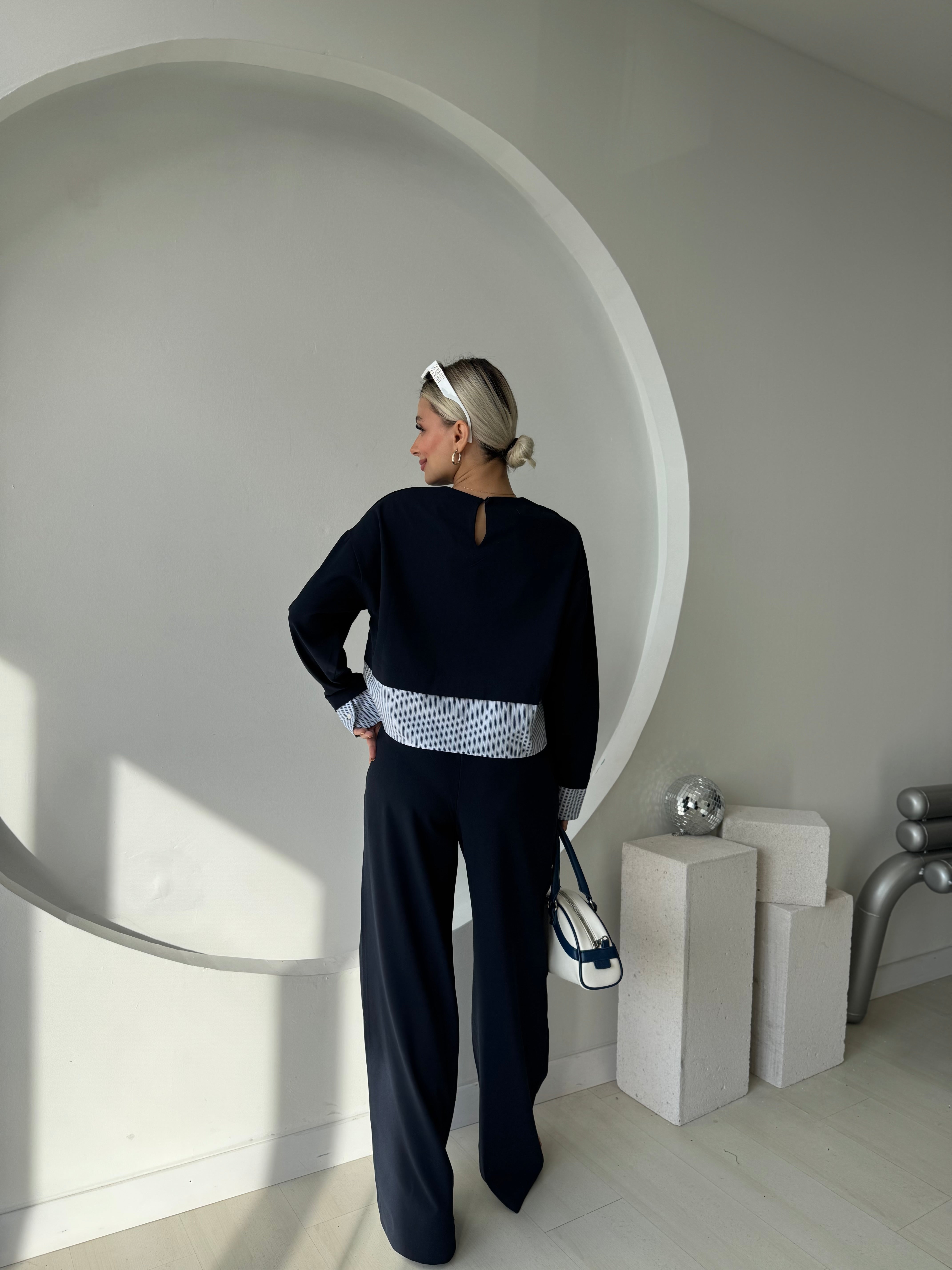 Lacivert Sweat Pantolon Takım