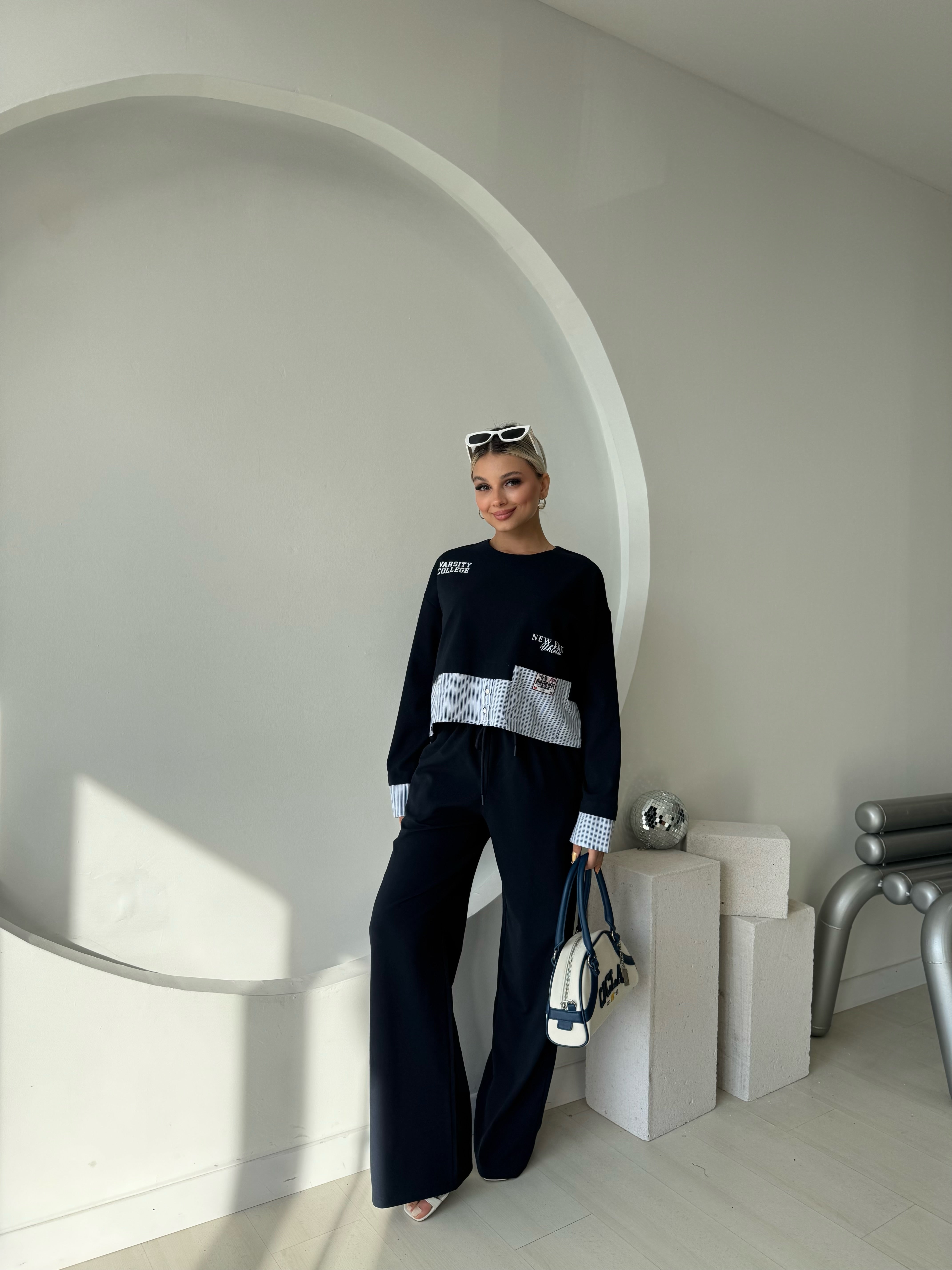 Lacivert Sweat Pantolon Takım