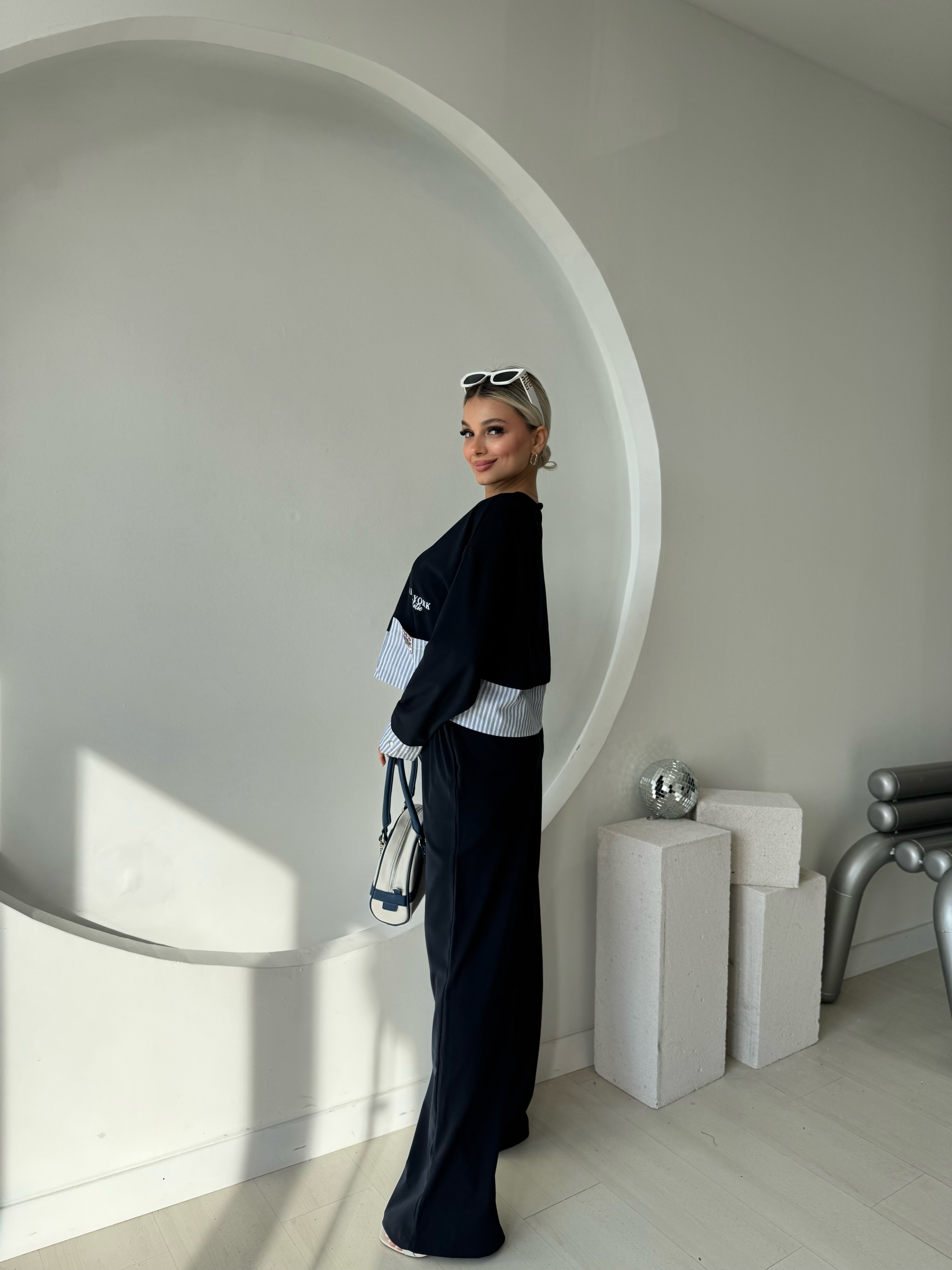 Lacivert Sweat Pantolon Takım