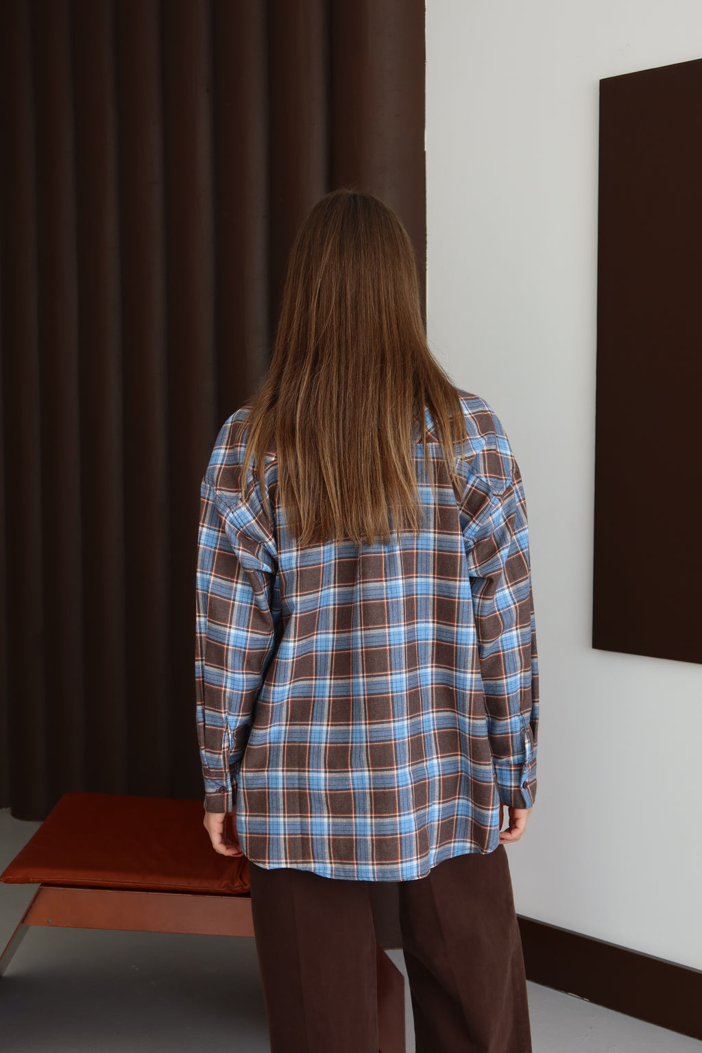 Mavi Ekoseli Oduncu Gömlek