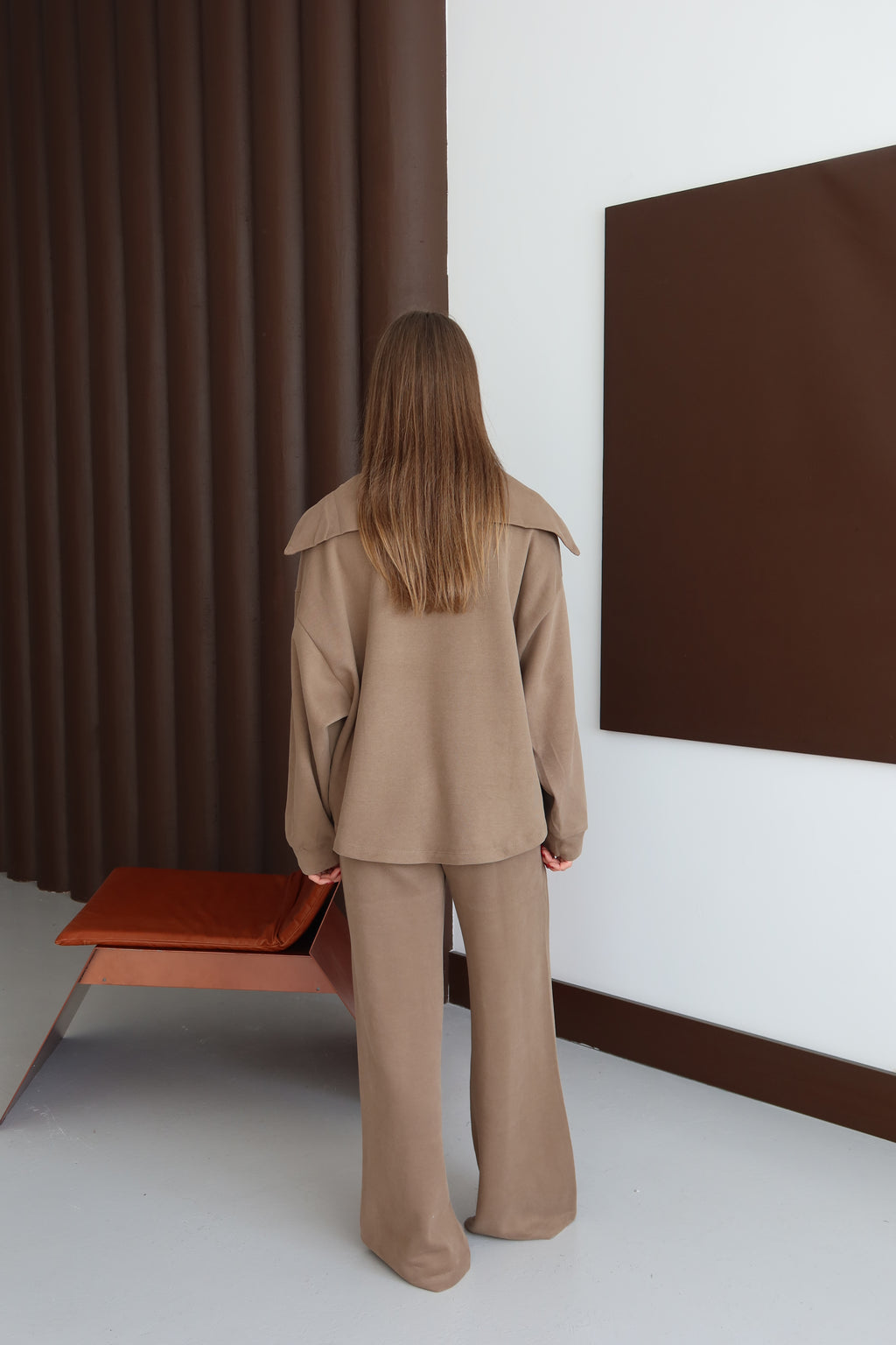 Vizon Fermuar Detaylı Örme Takım