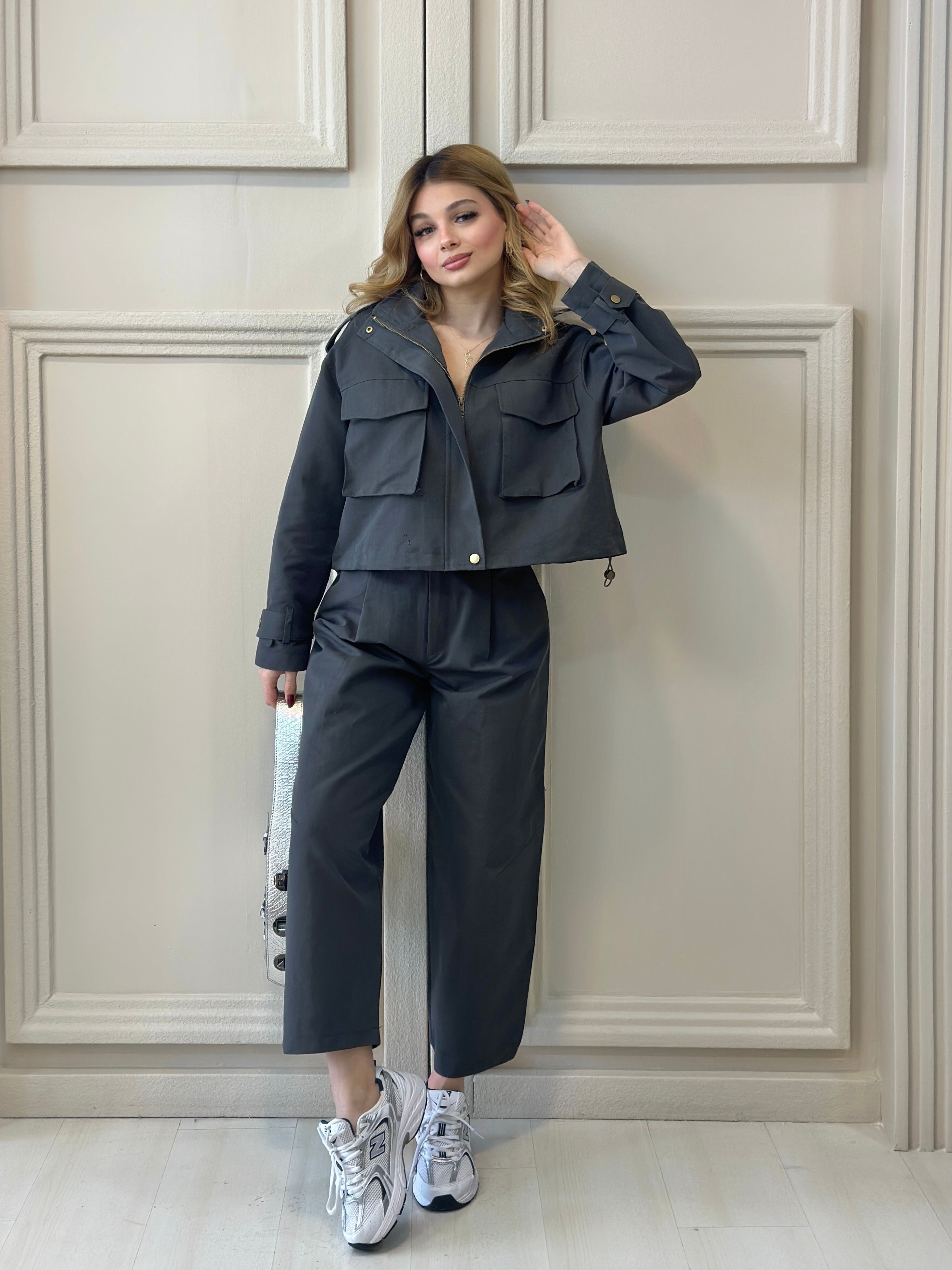 Antrasit Ceket Pantolon Takım