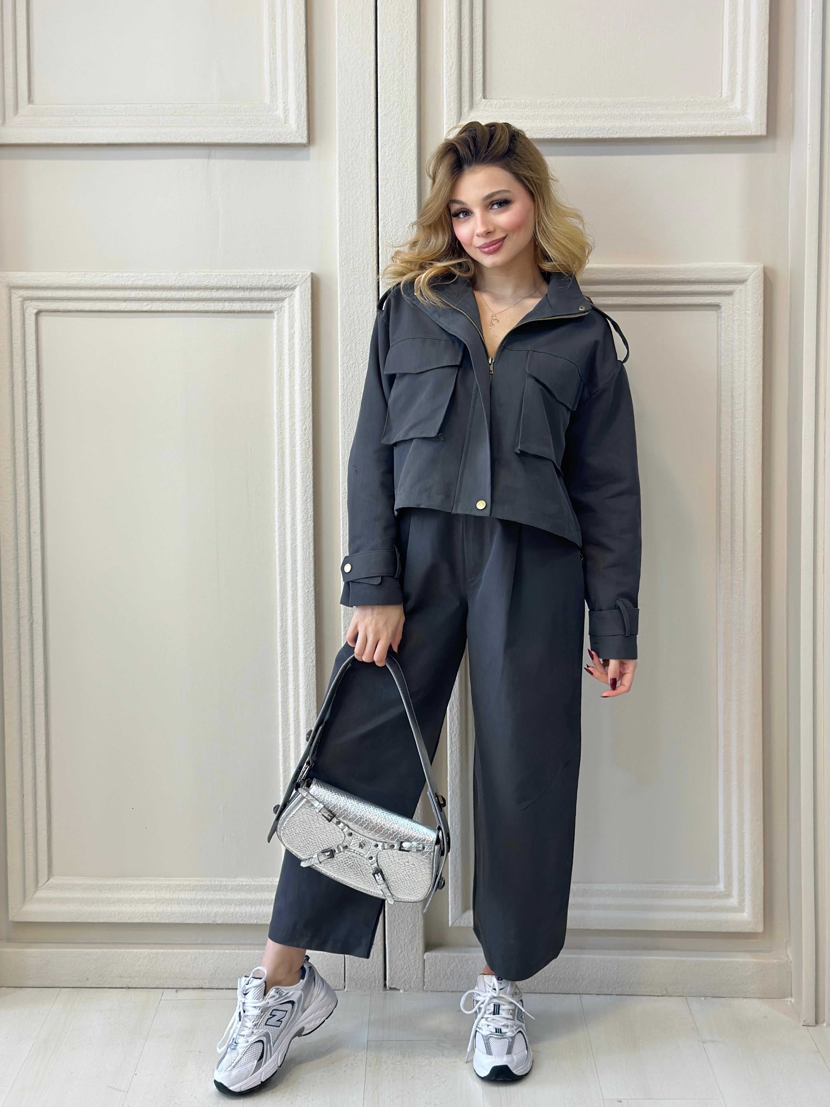 Antrasit Ceket Pantolon Takım