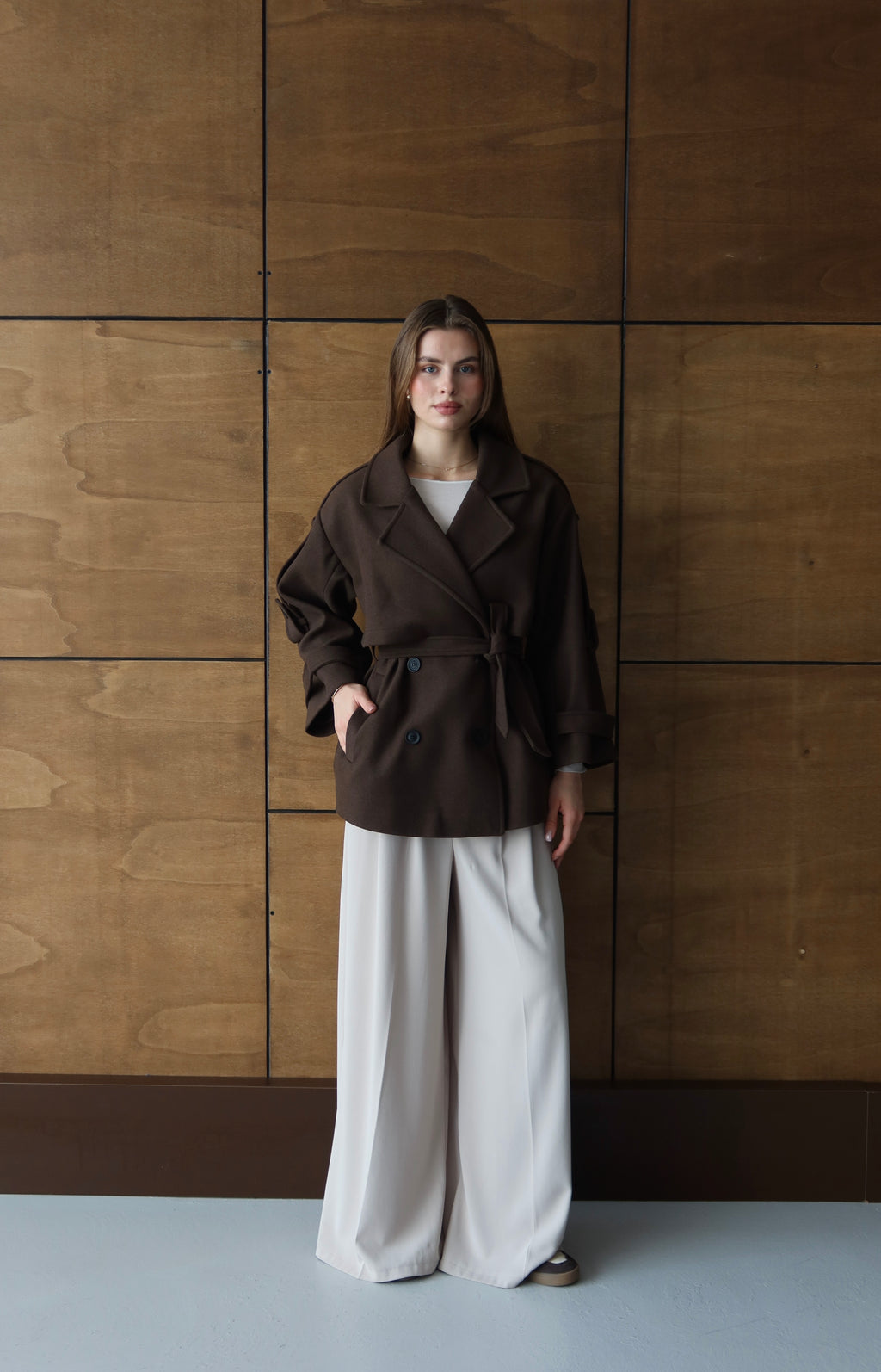 ACI KAHVE KUŞAKLI PREMİUM KAŞE KABAN