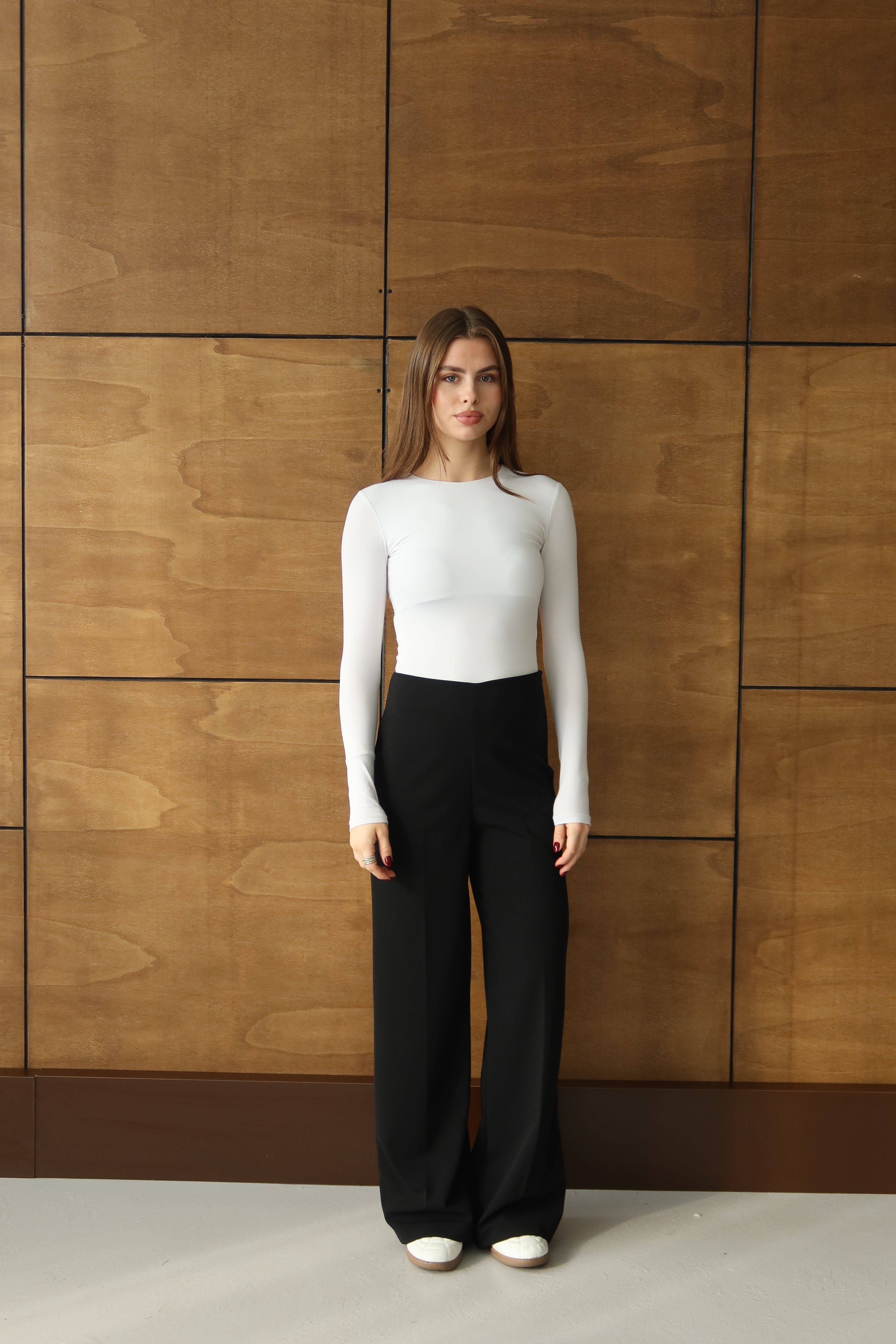 SİYAH YÜKSEK BEL PALAZZO PANTOLON