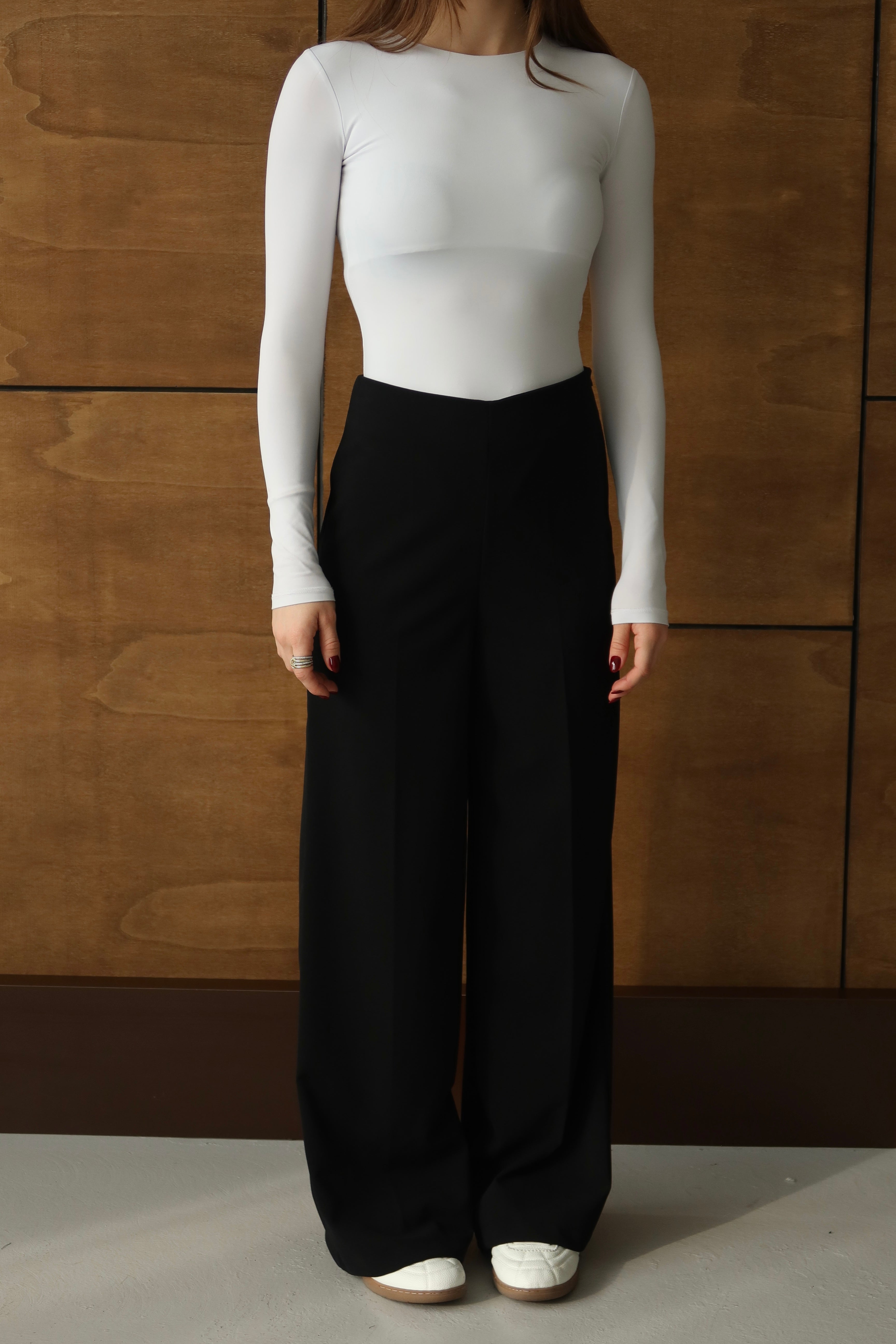 SİYAH YÜKSEK BEL PALAZZO PANTOLON