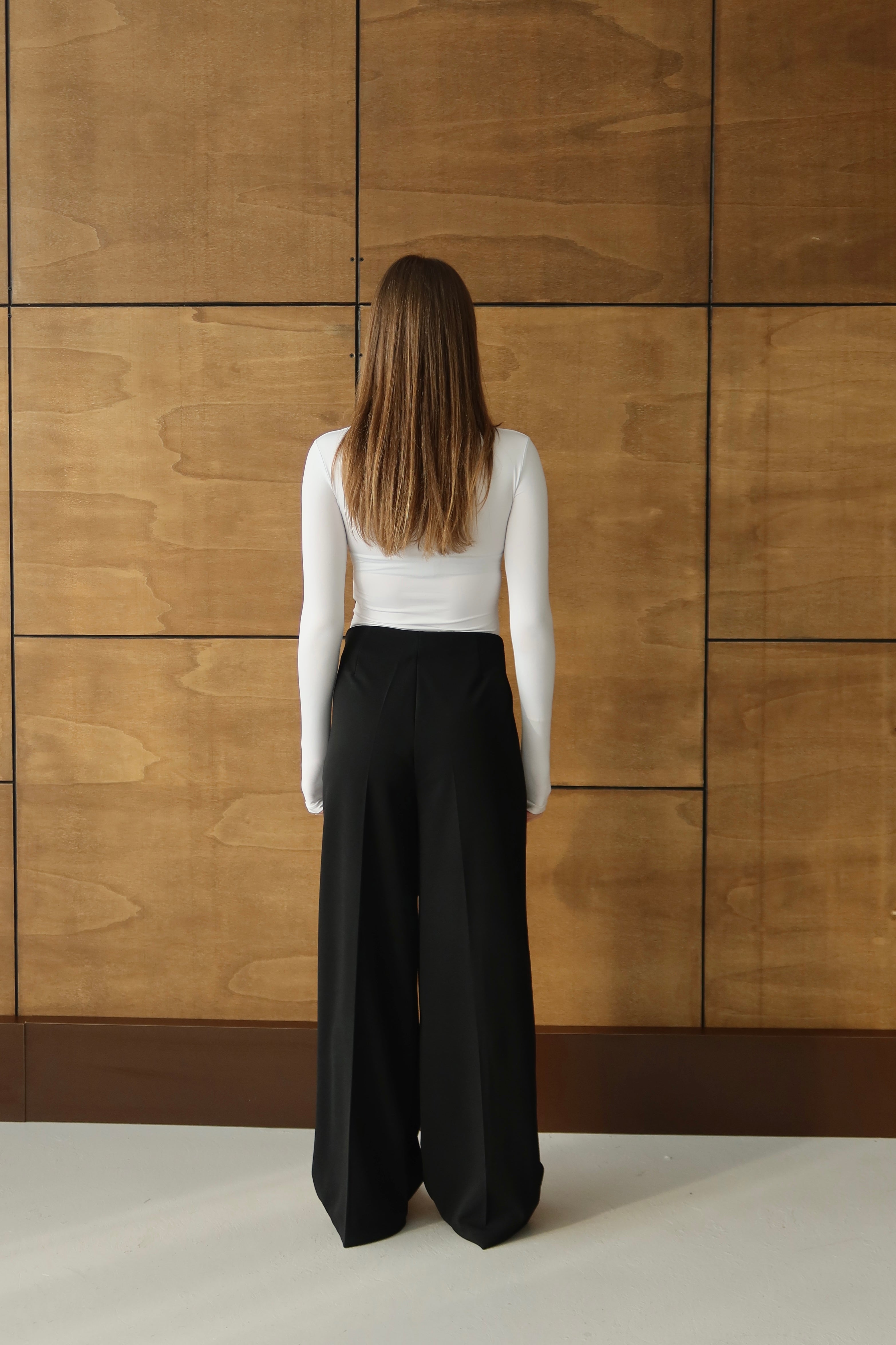 SİYAH YÜKSEK BEL PALAZZO PANTOLON