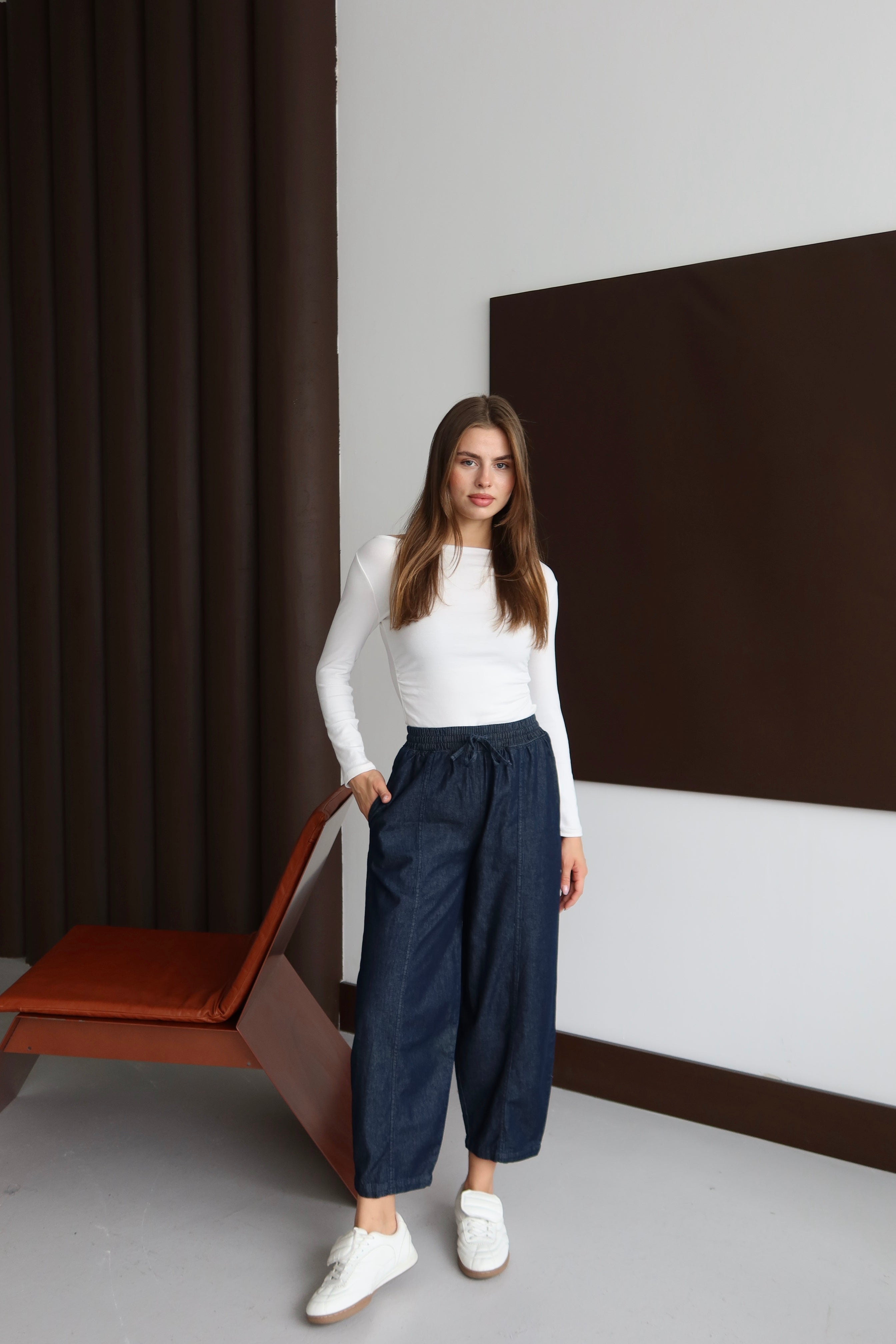 Tensel Kumaş Havuç Model Pantolon