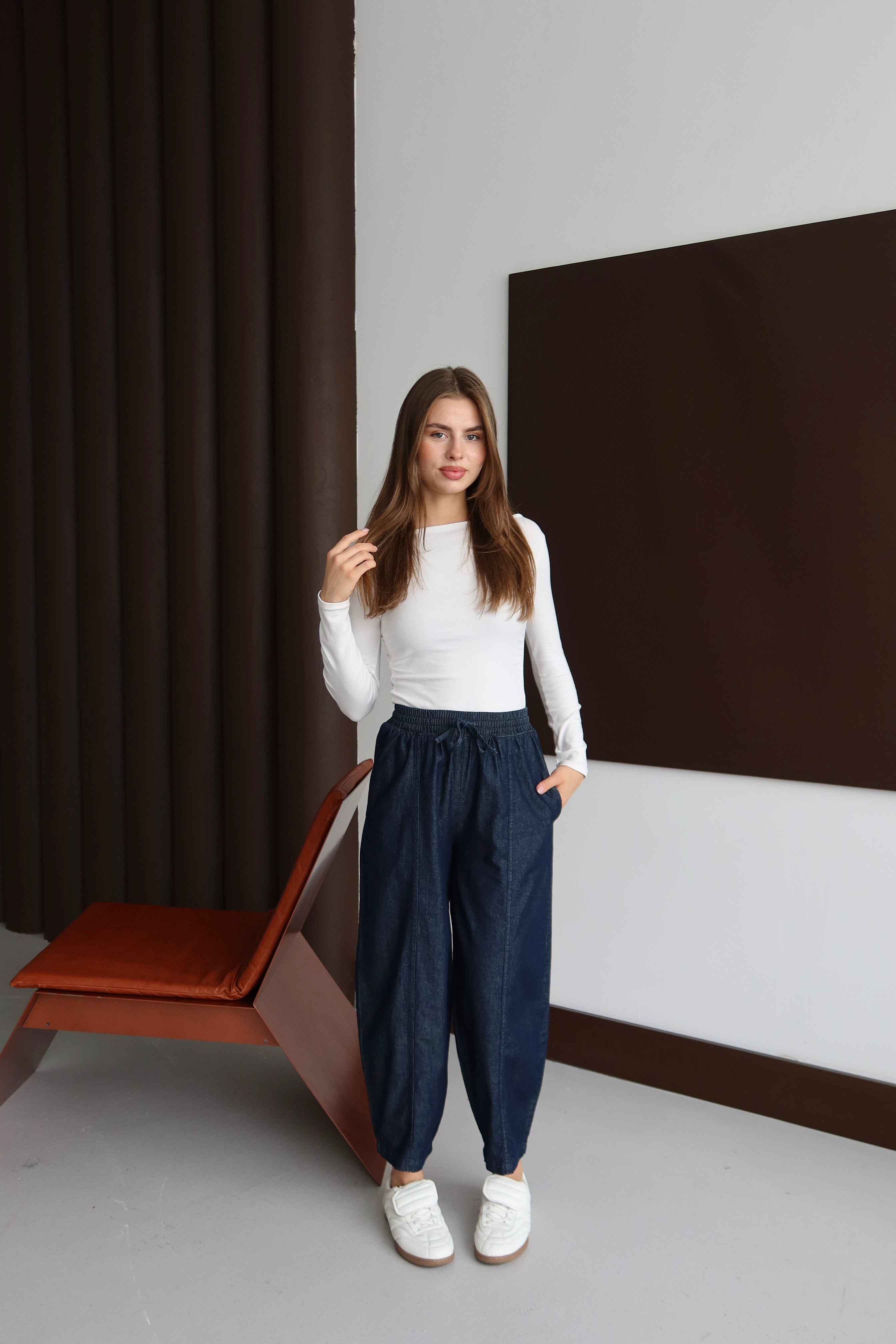 Tensel Kumaş Havuç Model Pantolon