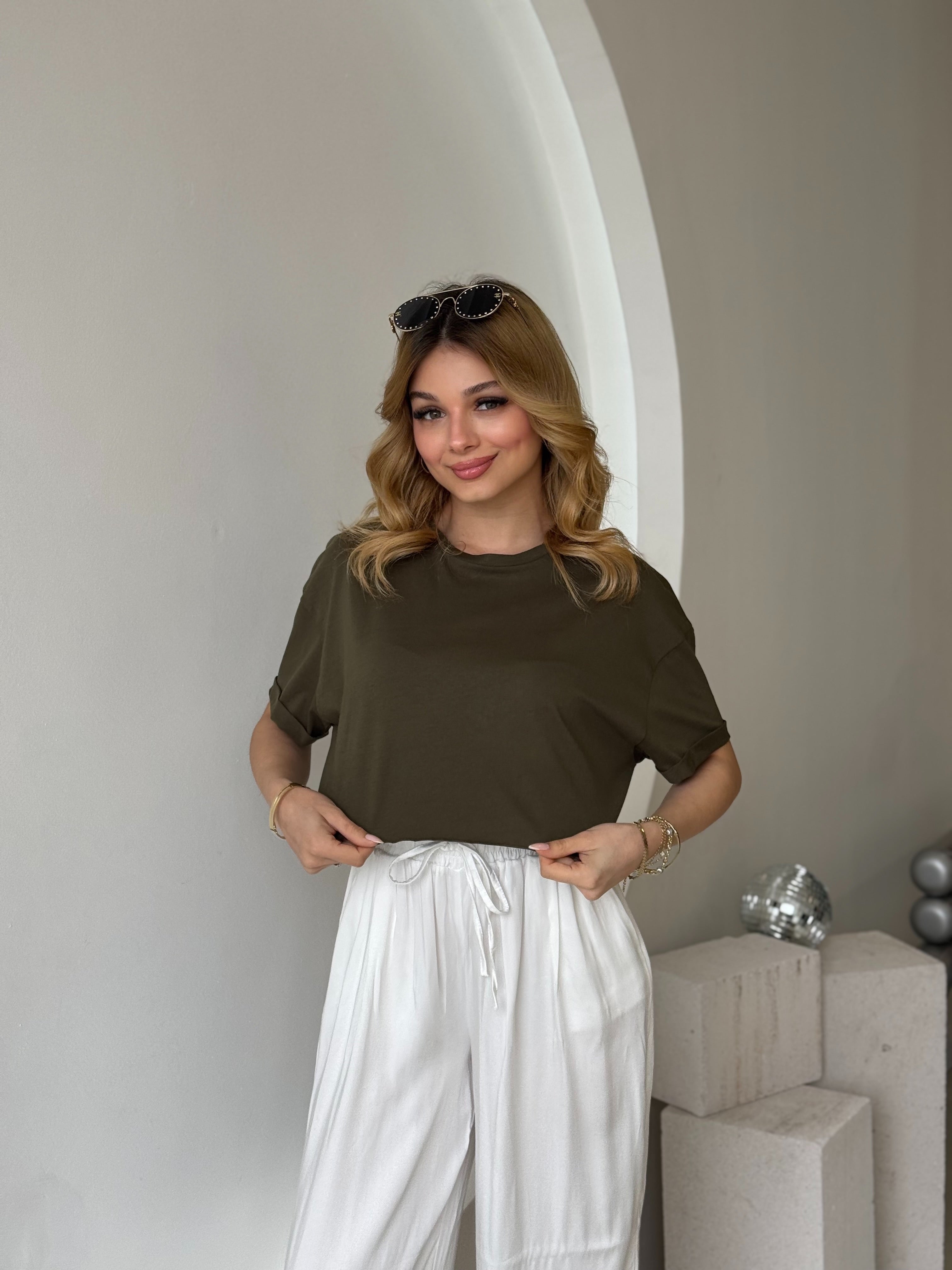 Yeşil Kısa Kol Crop