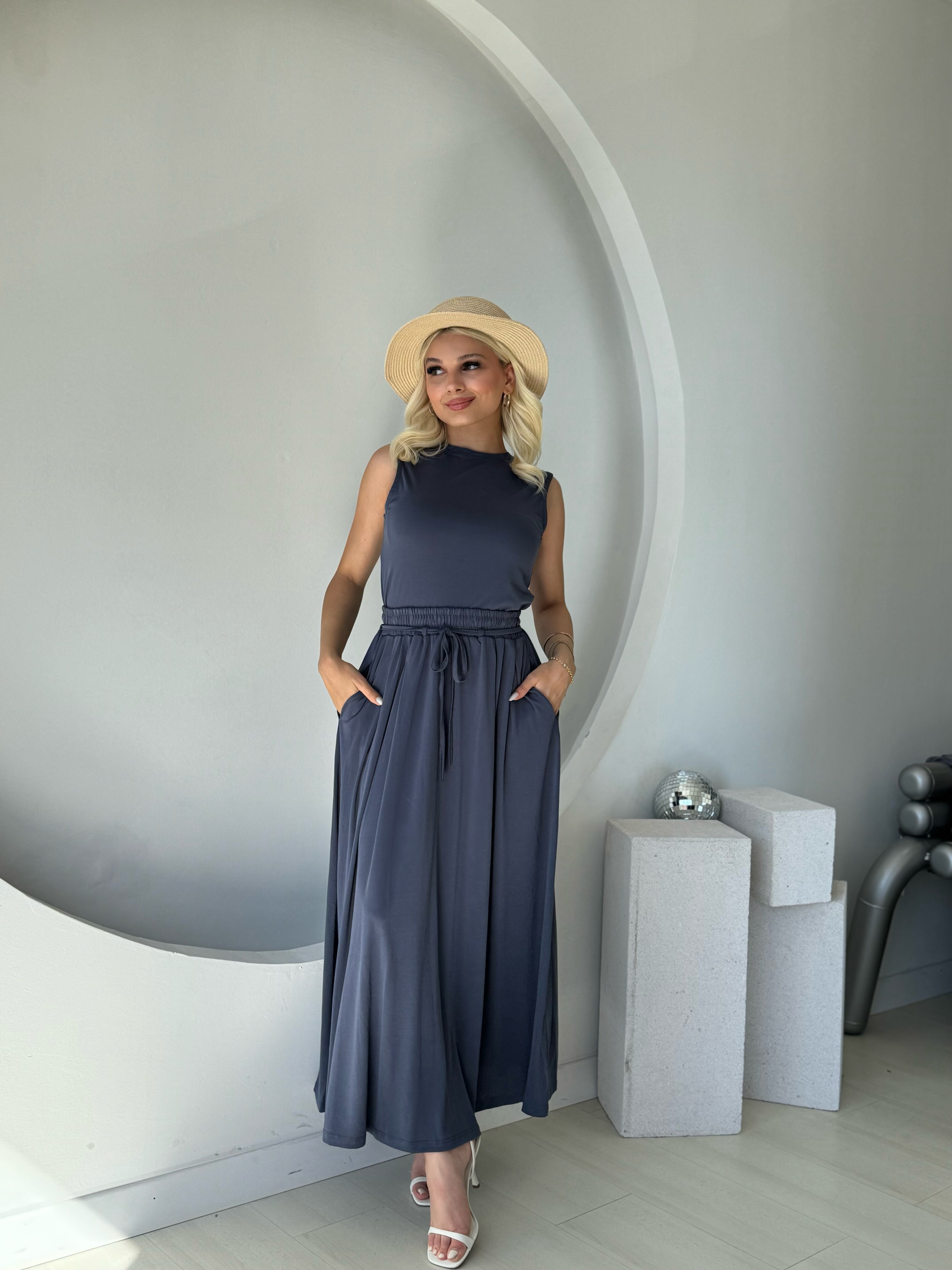 Modal İndigo Etekli Takım