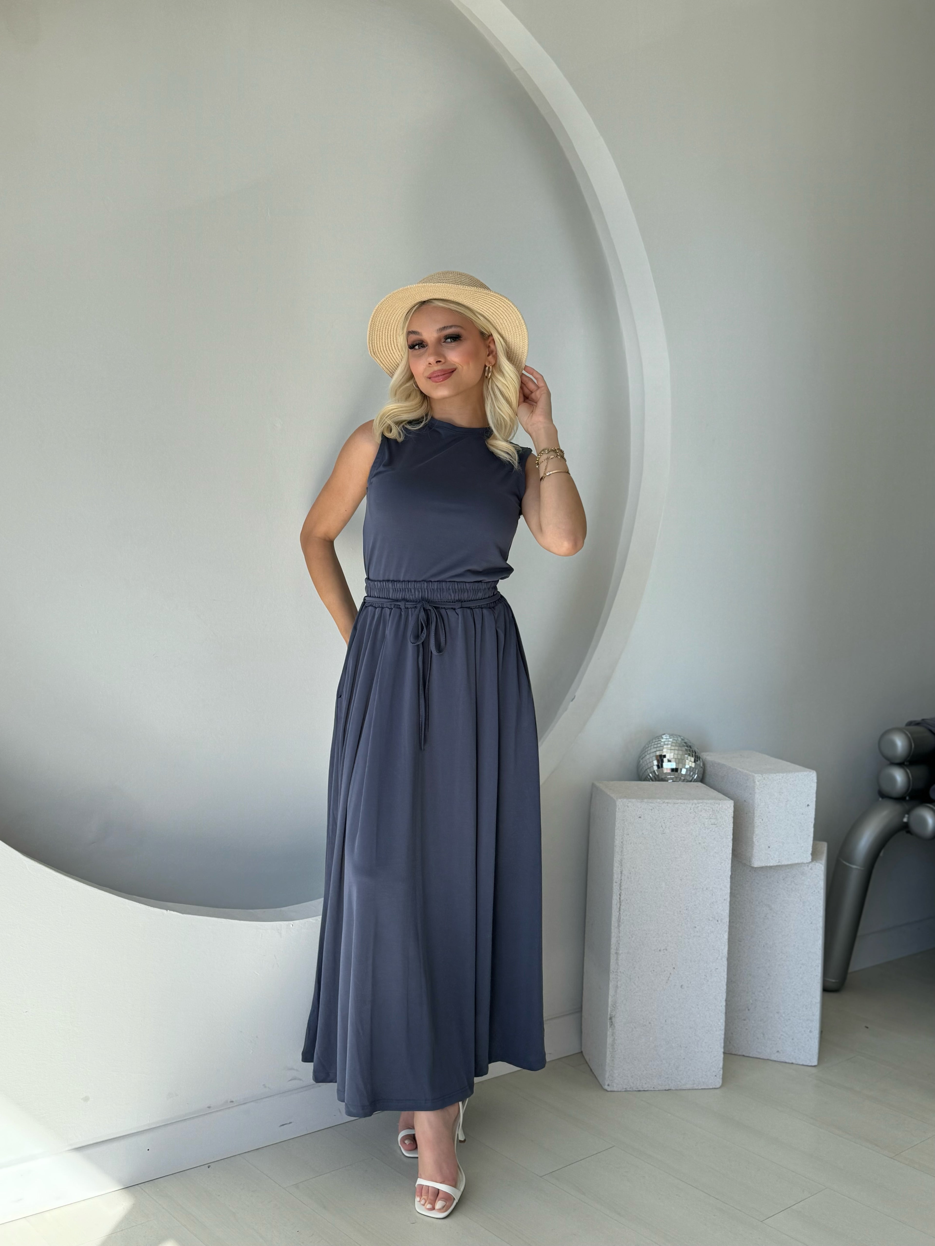 Modal İndigo Etekli Takım