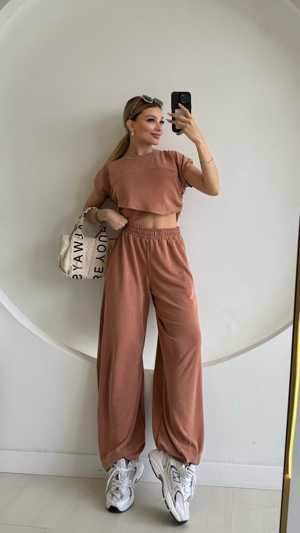 Asimetrik Kesim Croplu Takım