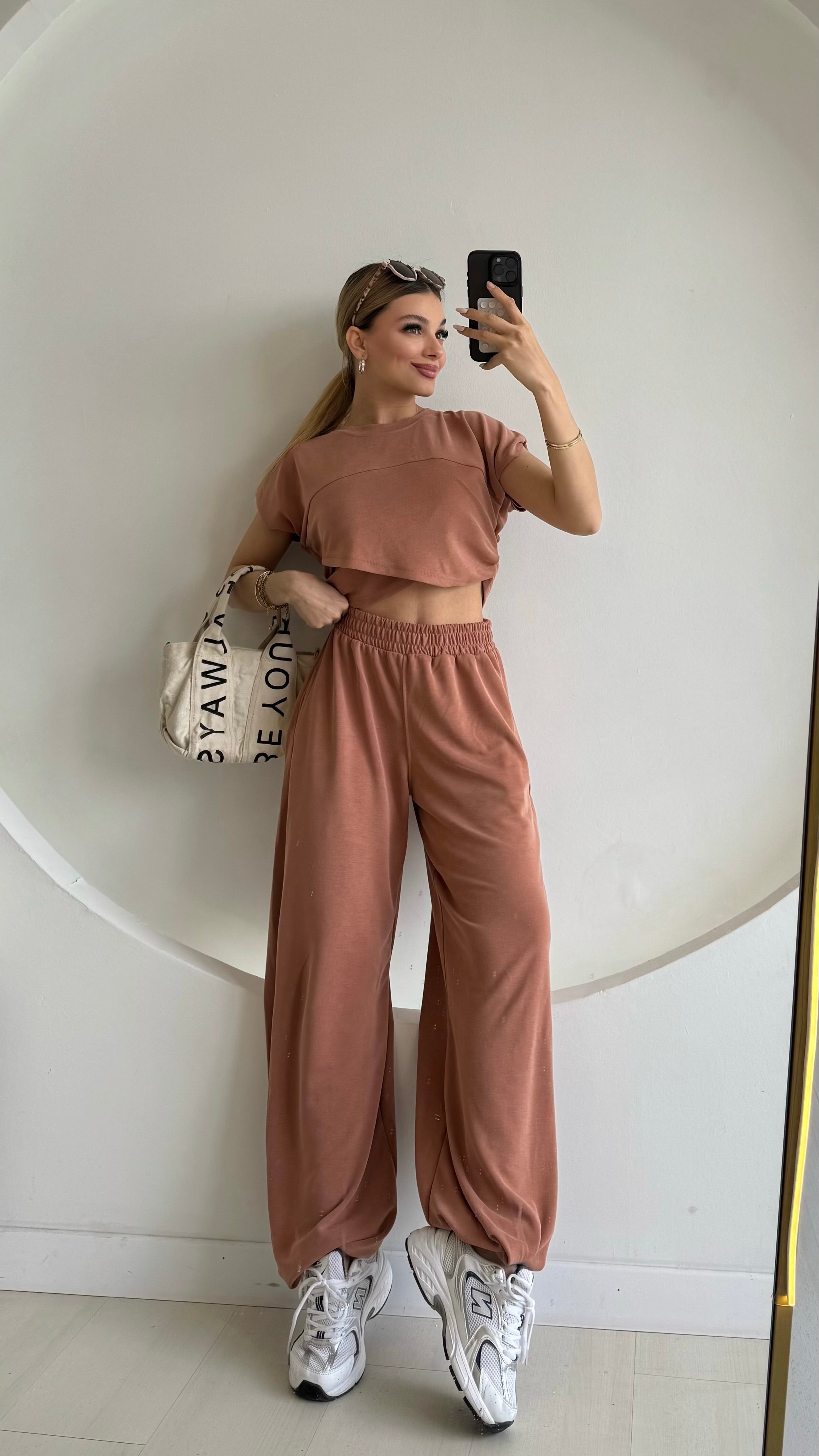 Asimetrik Kesim Croplu Takım