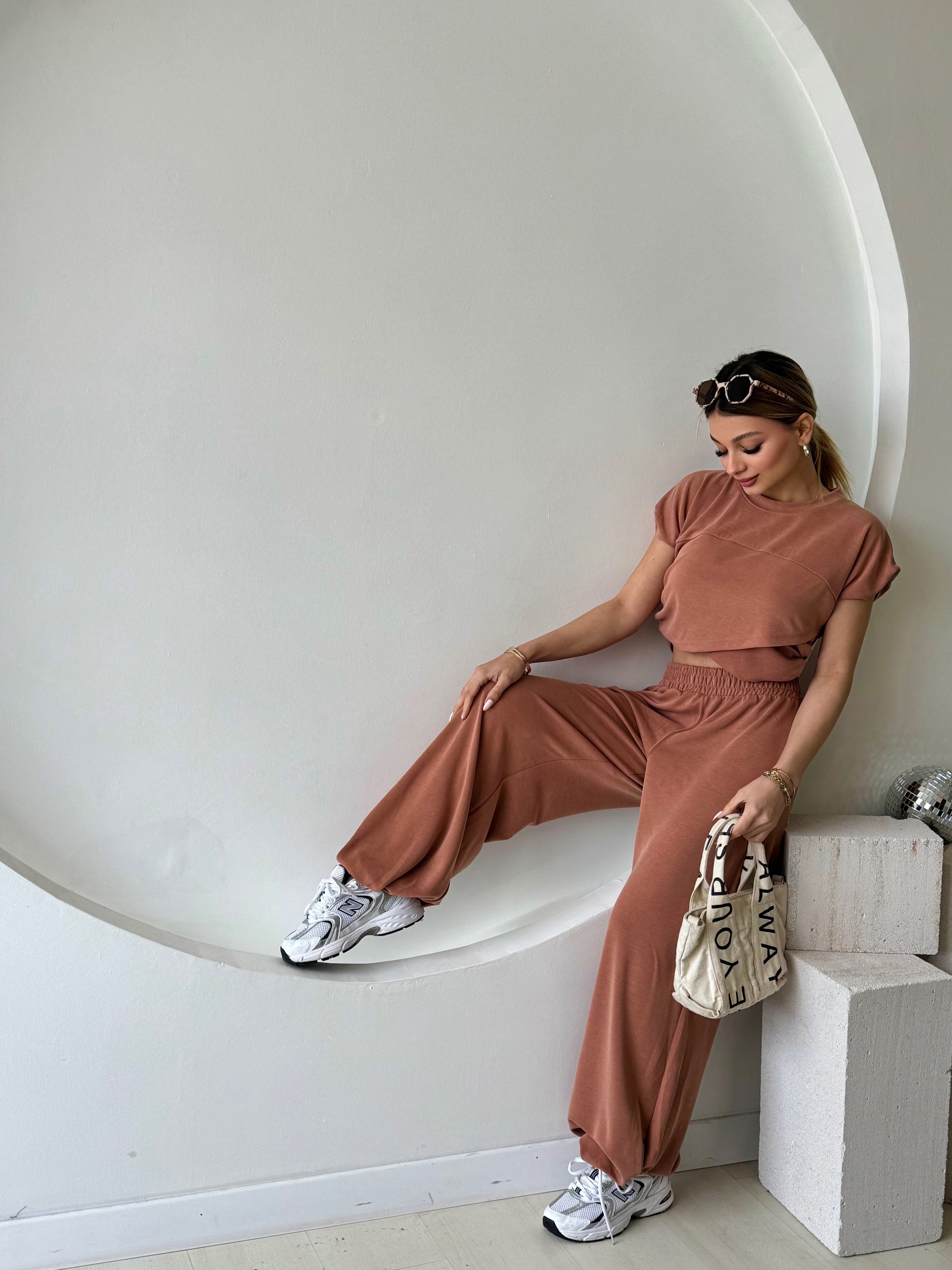 Asimetrik Kesim Croplu Takım