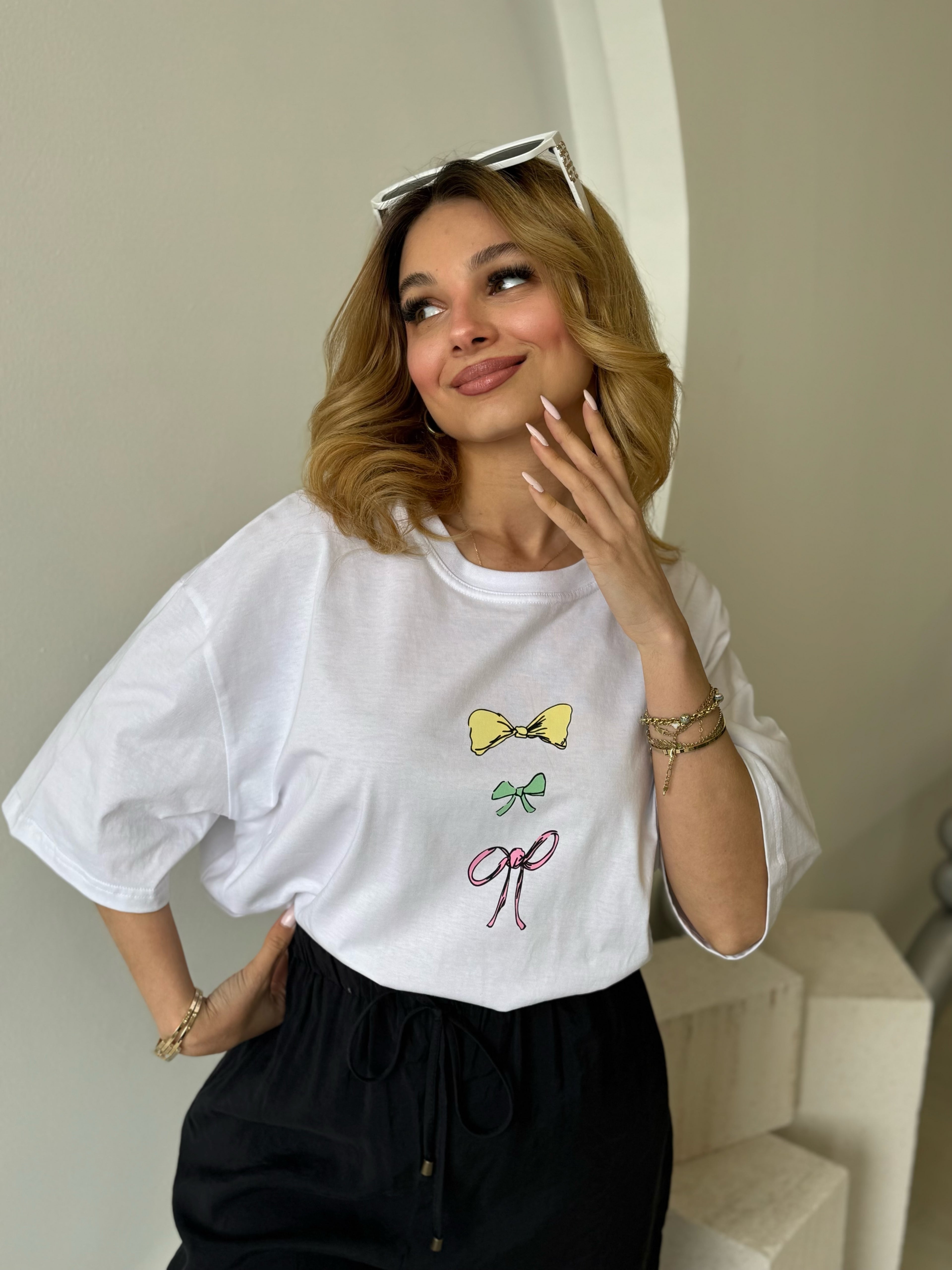 Oversize  Beyaz Tshirt