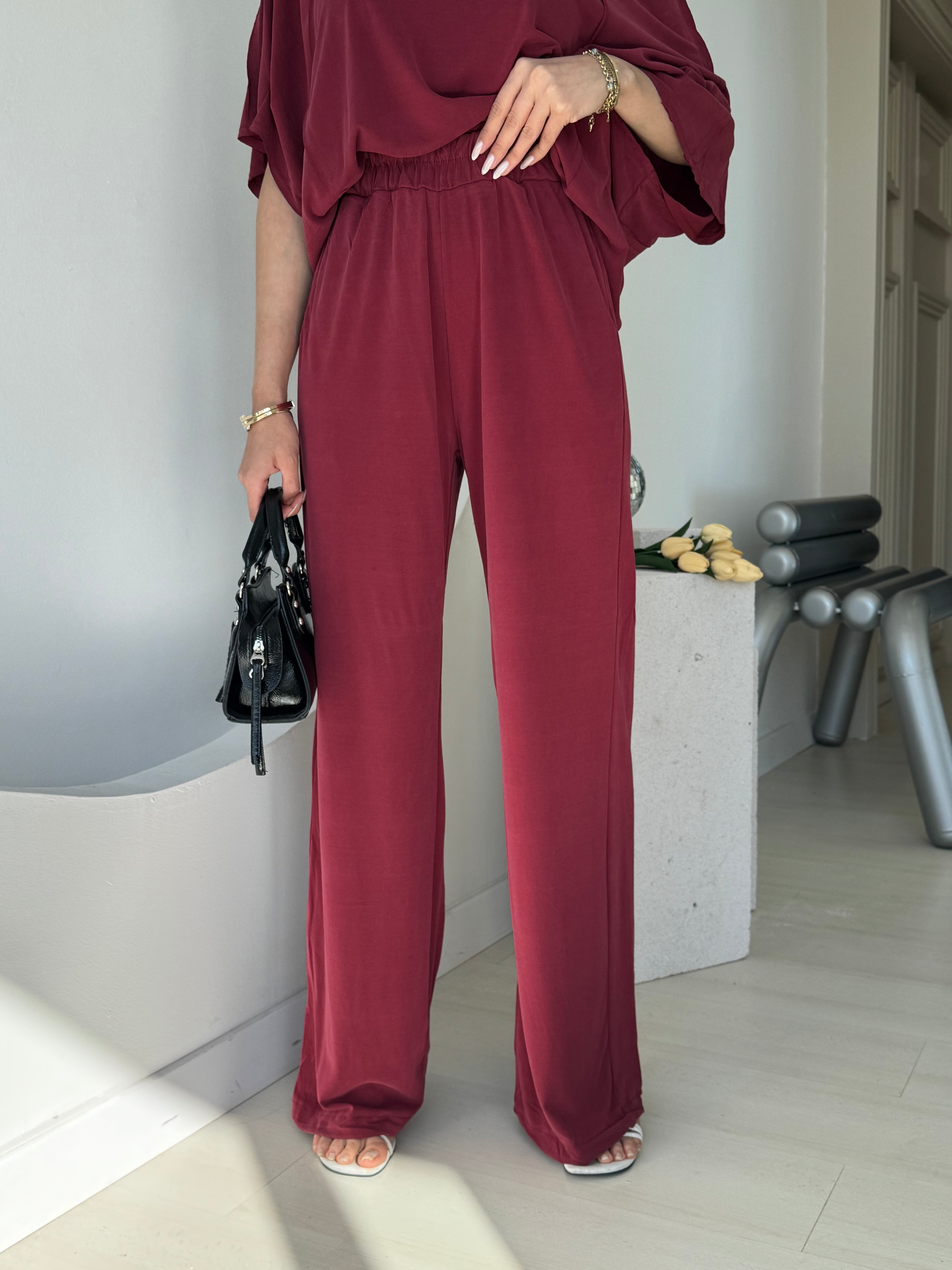 Bordo Modal Salaş Takım