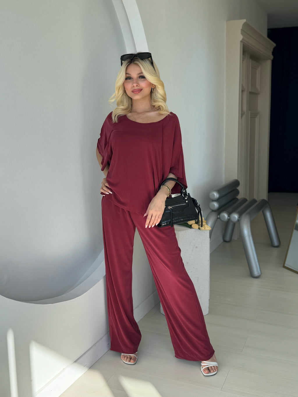 Bordo Modal Salaş Takım