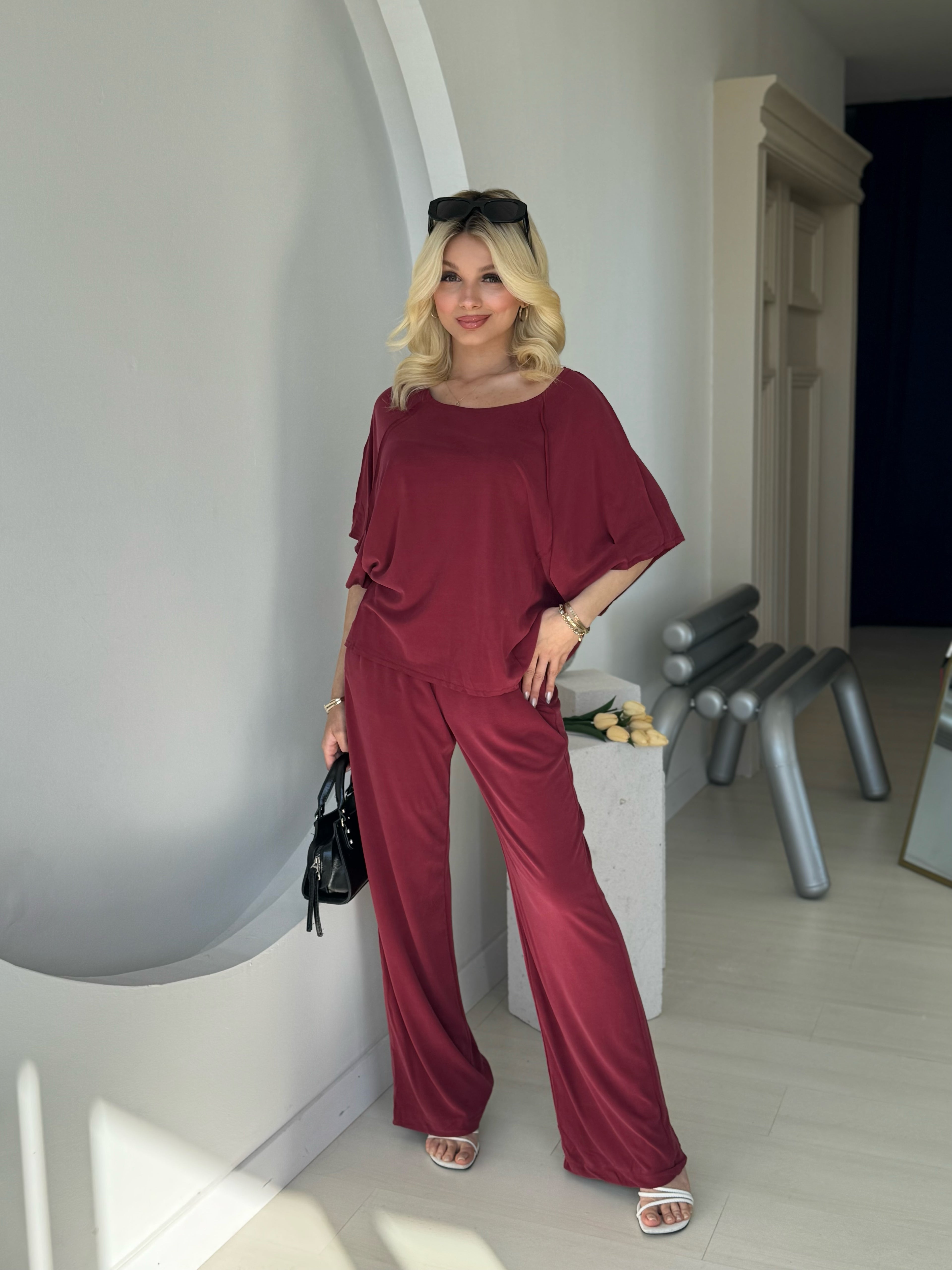 Bordo Modal Salaş Takım