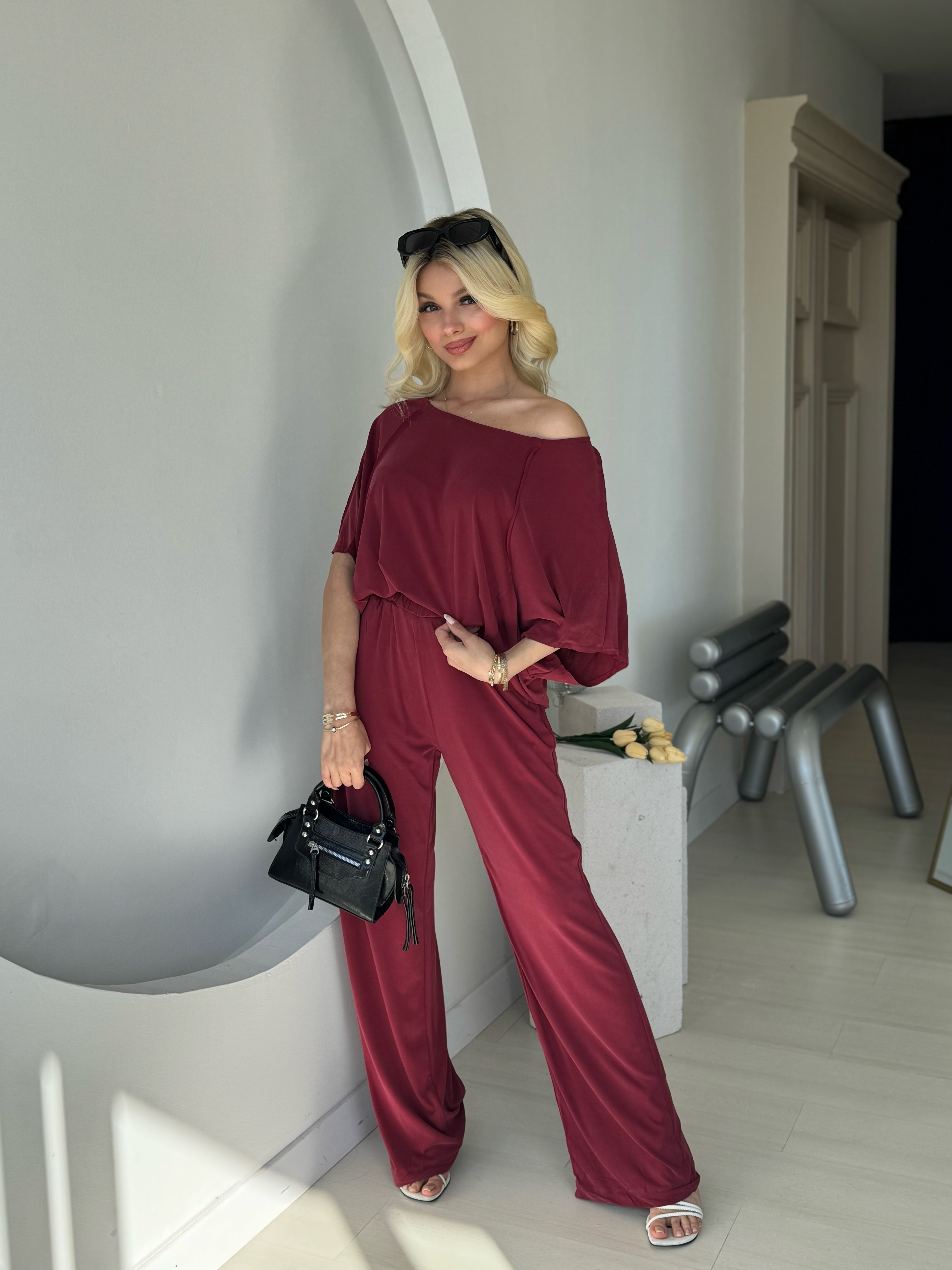 Bordo Modal Salaş Takım