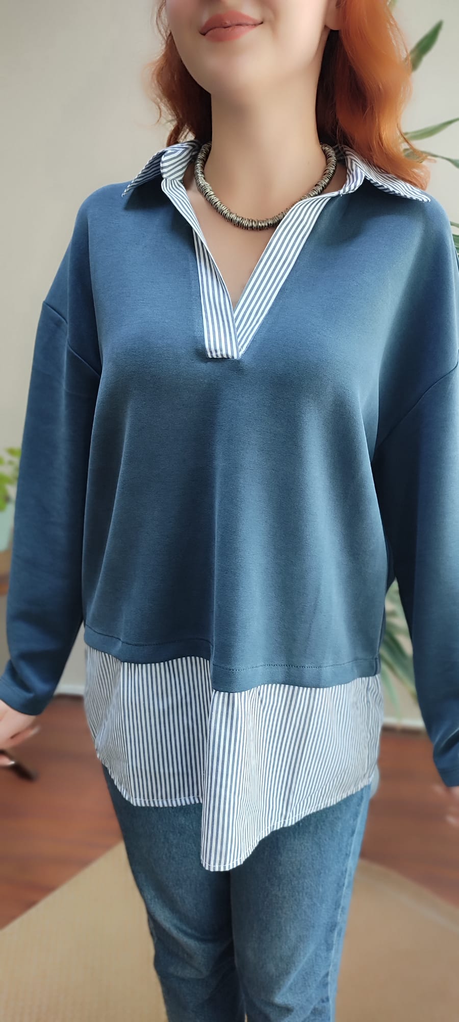 Poplin Detaylı Oysho Sweat