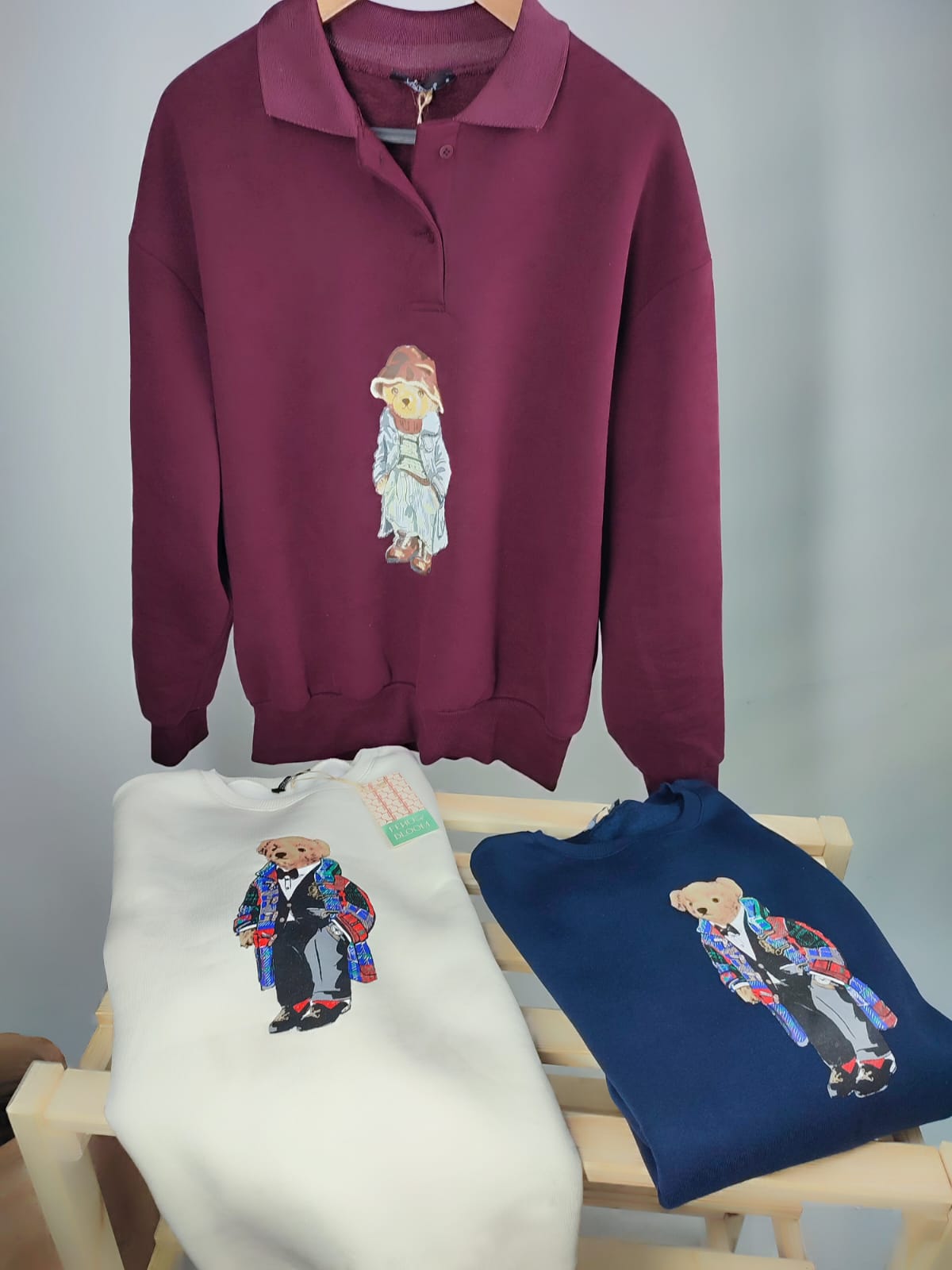 Lacivert Teddy Sweatshirt